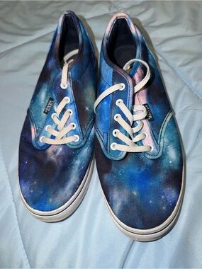 Vans  Galaxy Canvas Sneakers in Blue and Pink